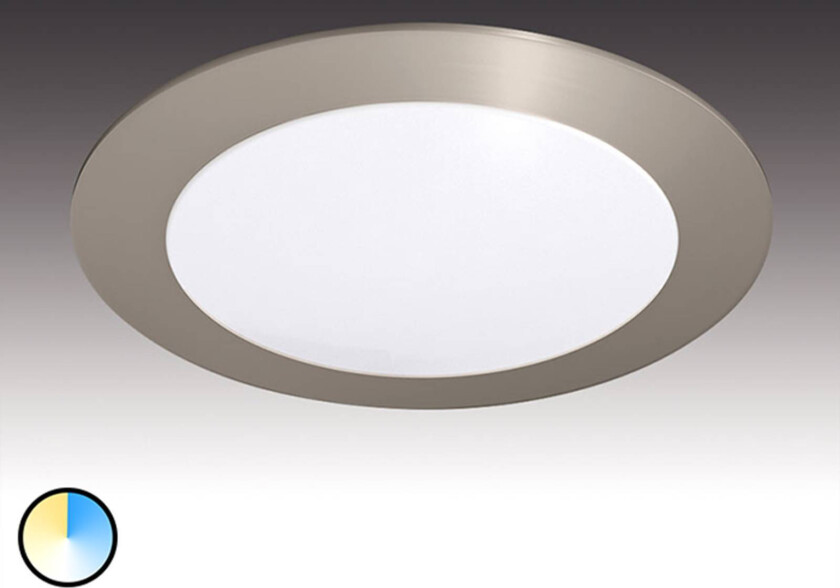 Rund LED-innfellingslampe Dynamic FR 68 LED