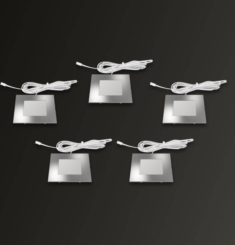 Innfellingslampe 5-pak FQ 68-LED varmhvit