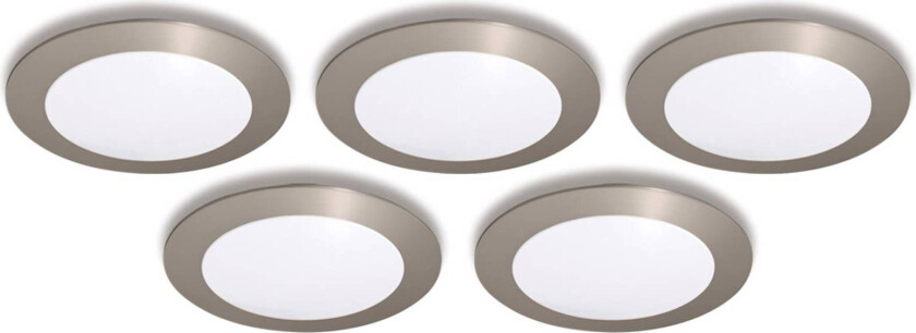 Innfellingslampe FR 68 LED, 5 stykk, varmhvit