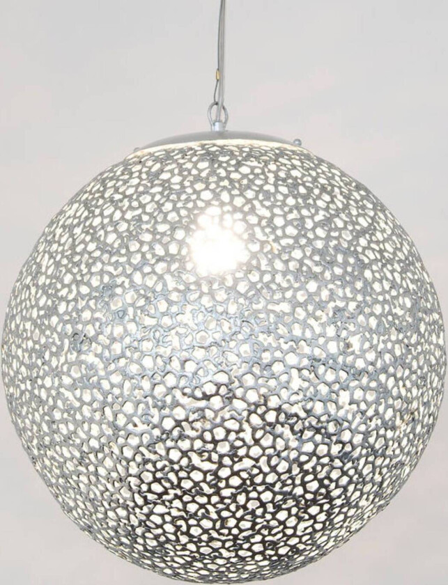 Utopistico hengelampe i sølv Ø 40 cm