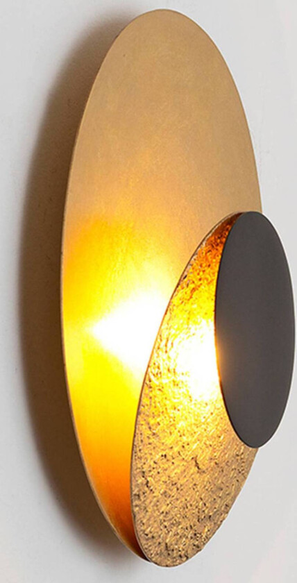 La Bocca LED-vegglampe, gull-svart