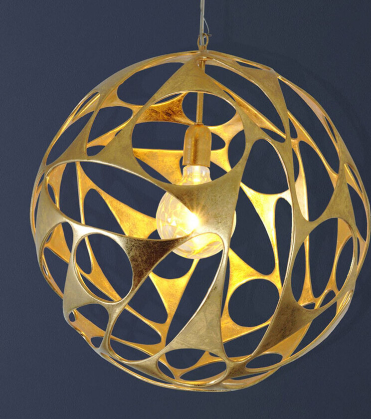 Hengelampe Talismano, gull, Ø55cm