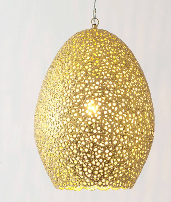 Cavalliere pendellampe, gull, Ø 34 cm