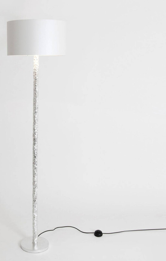 Gulvlampe Cancelliere Rotonda silke hvit/sølv