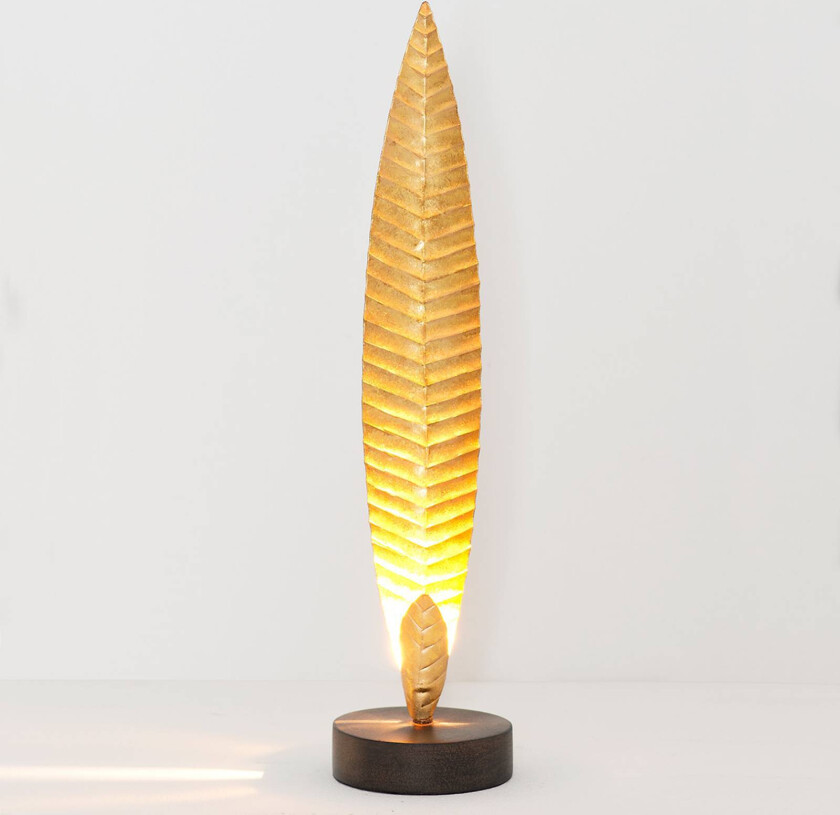 Bordlampe Penna, gull, høyde 38 cm