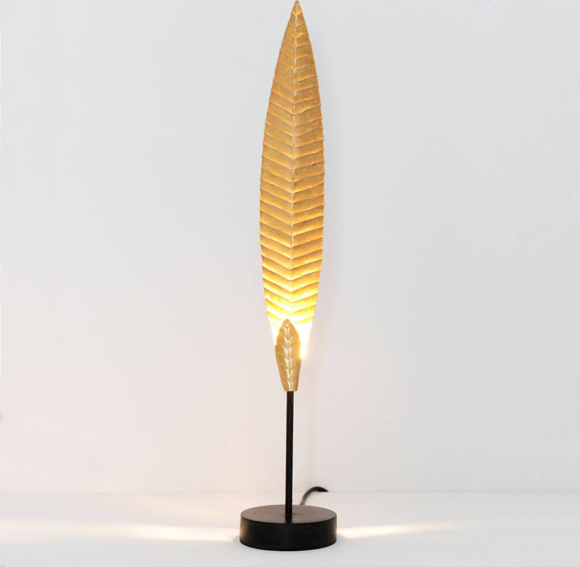 Bordlampe Penna, gull, høyde 51 cm
