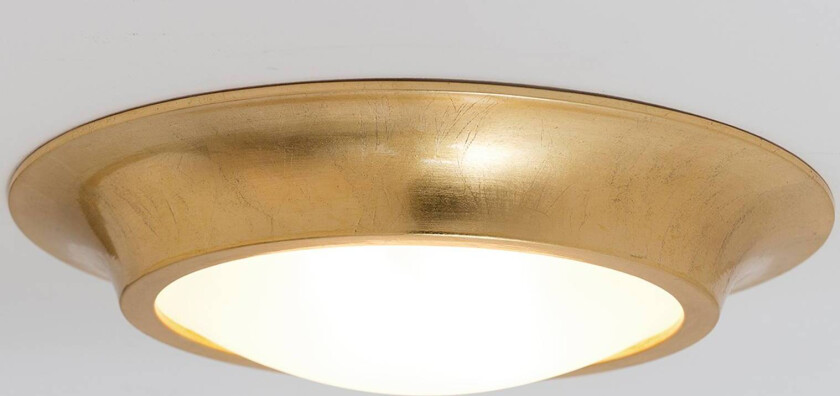 Gyllen keramikktaklampe Spettacolo