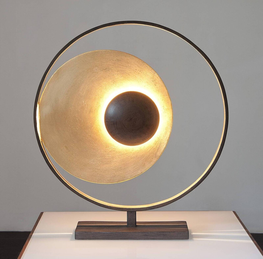 BordlampeSatellite i gullbrun, høyde 58