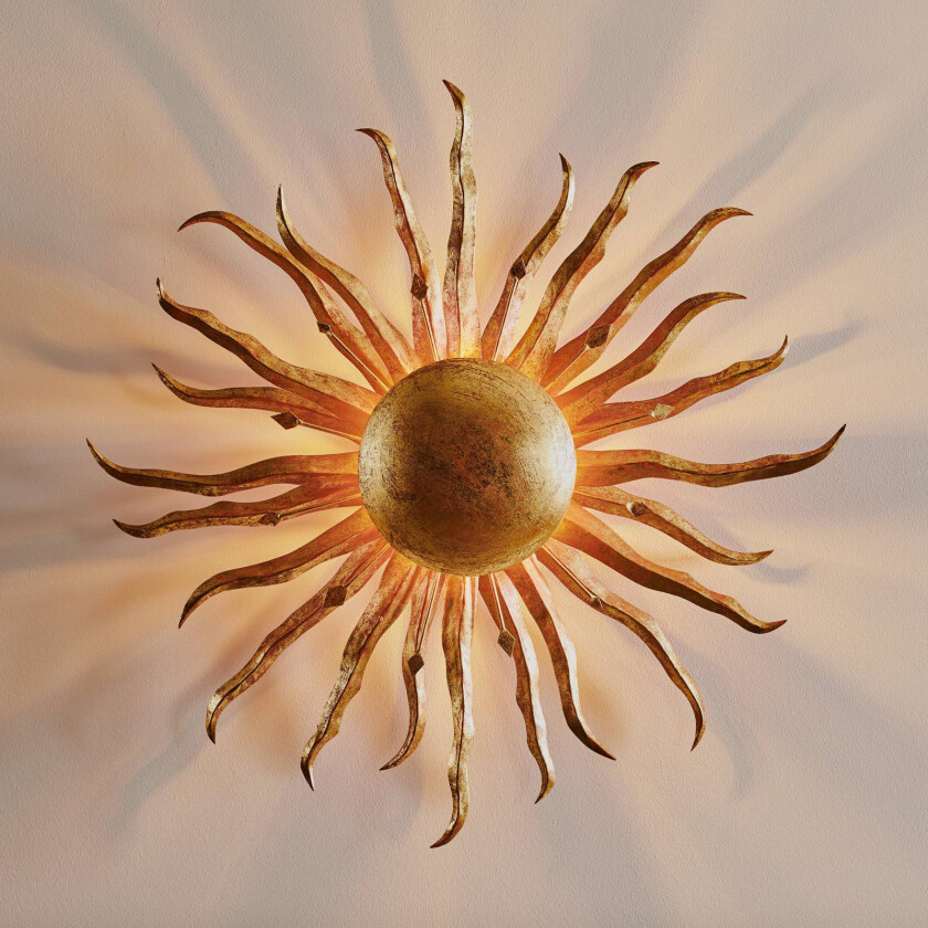 Fortryllende SONNE GOLD vegglampe Ø 70 cm
