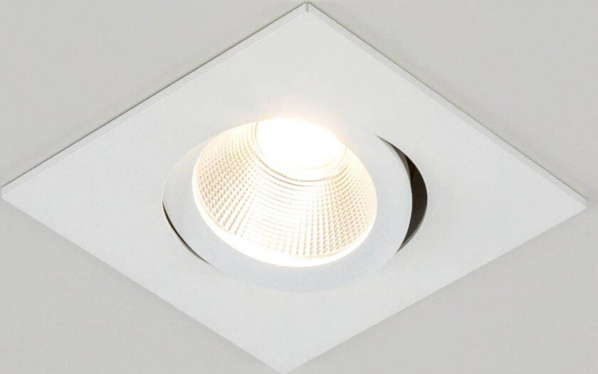 PC20 innfellingslampe kantet 3 000 K hvit