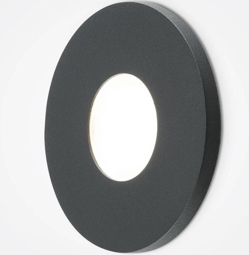 LR230 LED innfelt vegglampe direkte antrasitt