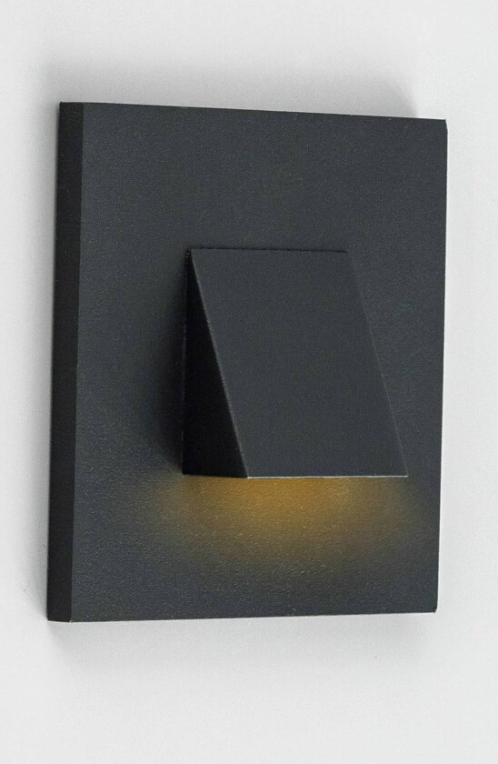 LQ230 LED innfelt vegglampe down antrasitt