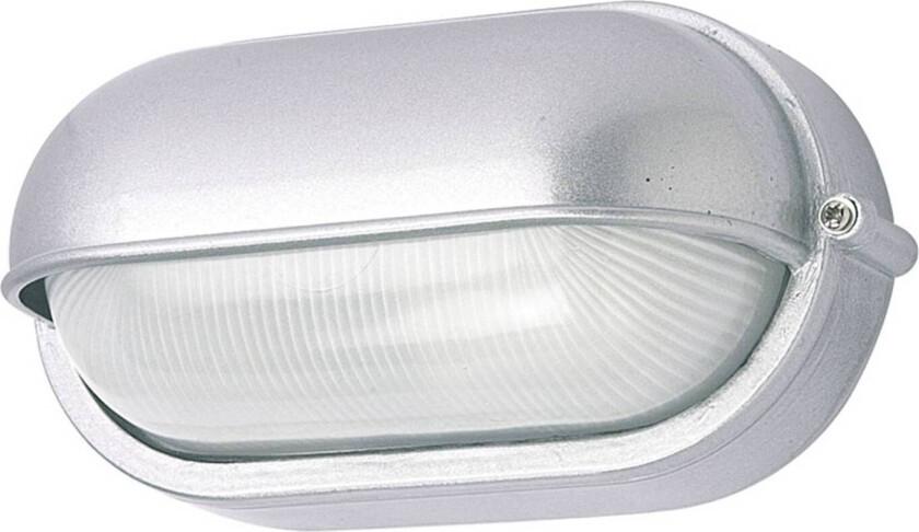 Utendørs vegglampe 400180 oval, sølv