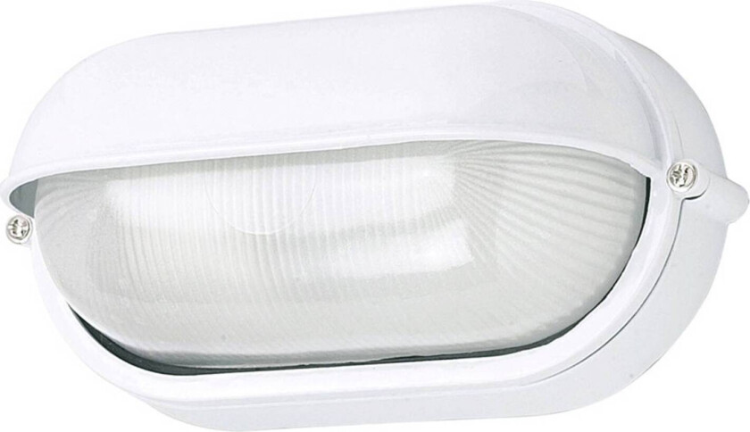 Utendørs vegglampe 400180 oval, hvit