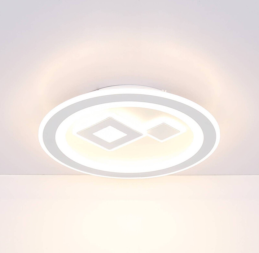 LED-taklampe Valeria, CCT-funksjon, rund