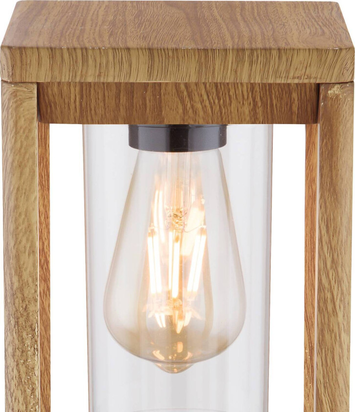 Sokkellampe Candela med treutseende, høyde 50 cm