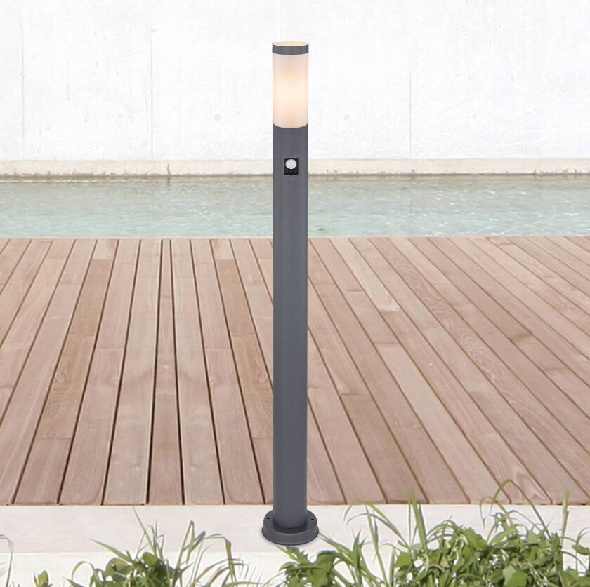 Boston stibelysning, høyde 110 cm, med sensor