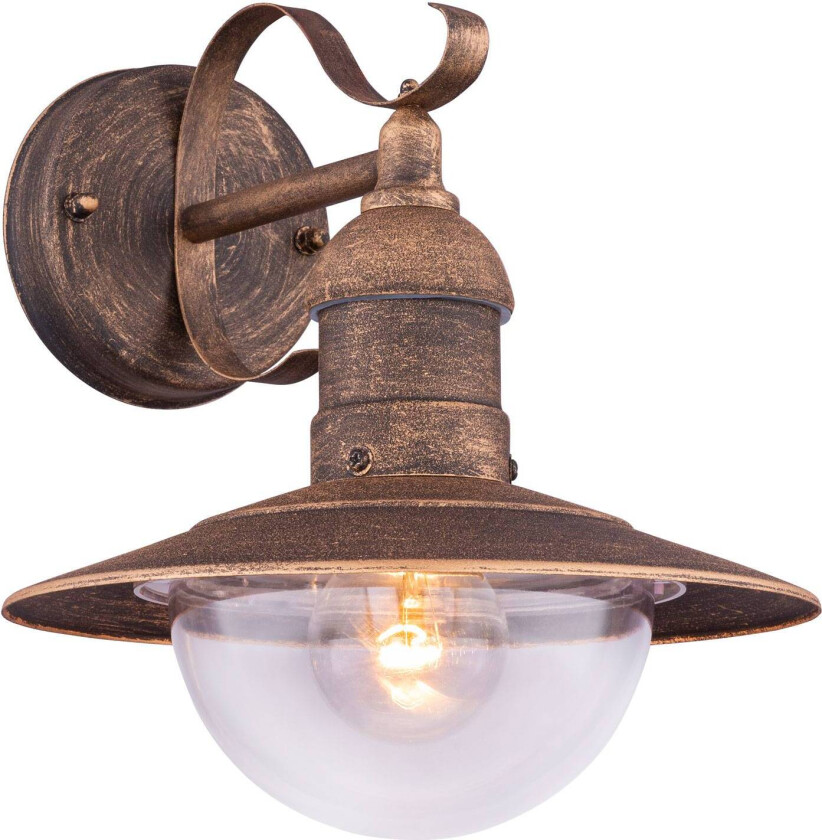 Utendørs vegglampe Linda med vintage rust-utseende