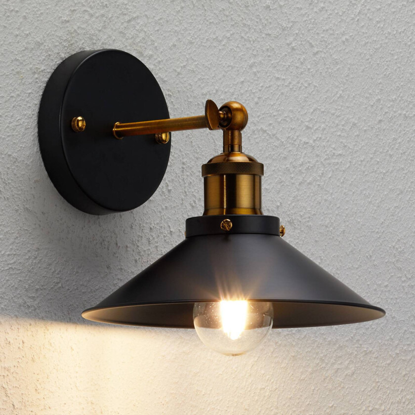 Vegglampe Viktor i industriell stil
