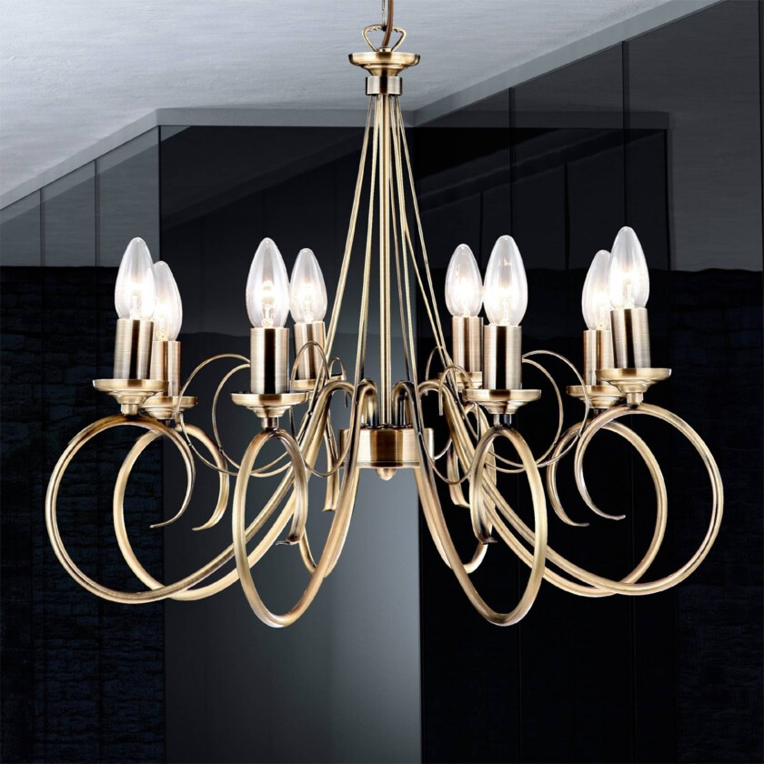 Stemningsfull hengelampe TRUNCATUS, 8 lys