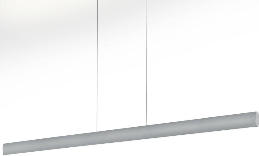LED-hengelampe Runa, nikkel, lengde 152 cm