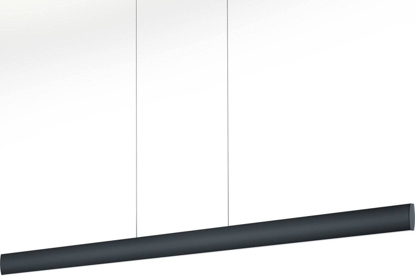LED-hengelampe Runa, svart, lengde 132 cm