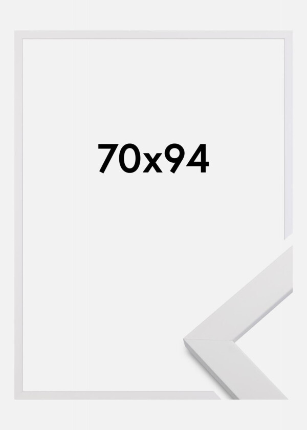 Ramme White Wood 70x94 Cm