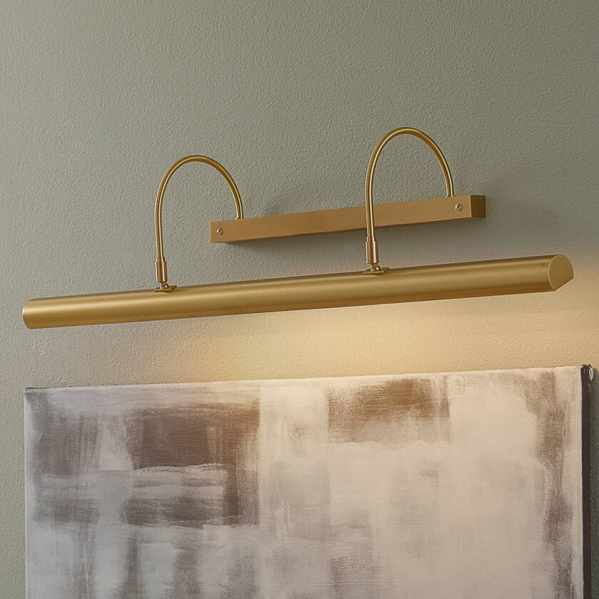 Lang bildelampe PICTURE matt messing