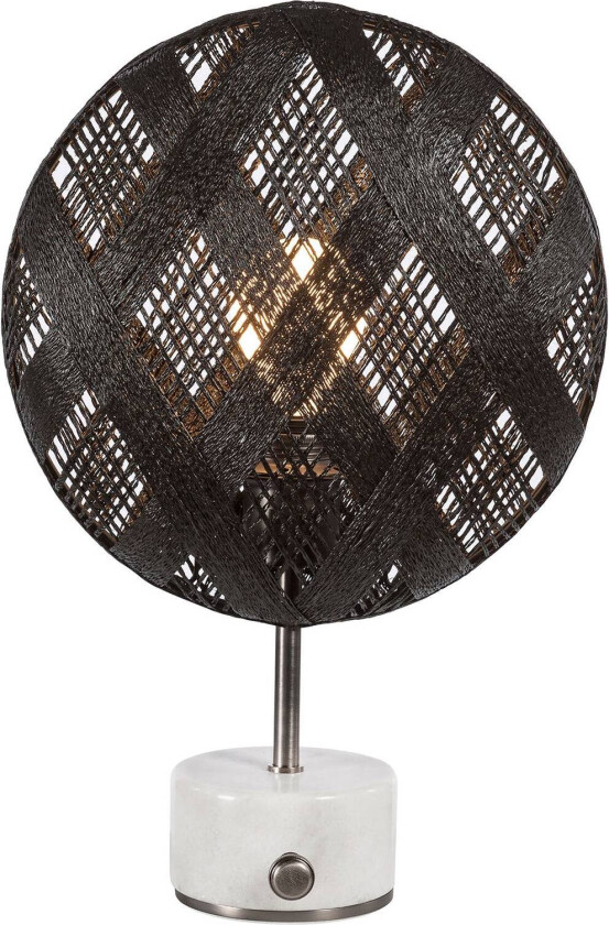 Chanpen S diamant bord, sølv/svart