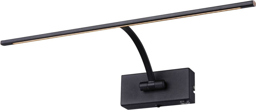 LED-vegglampe Matisse, bredde 45 cm, svart