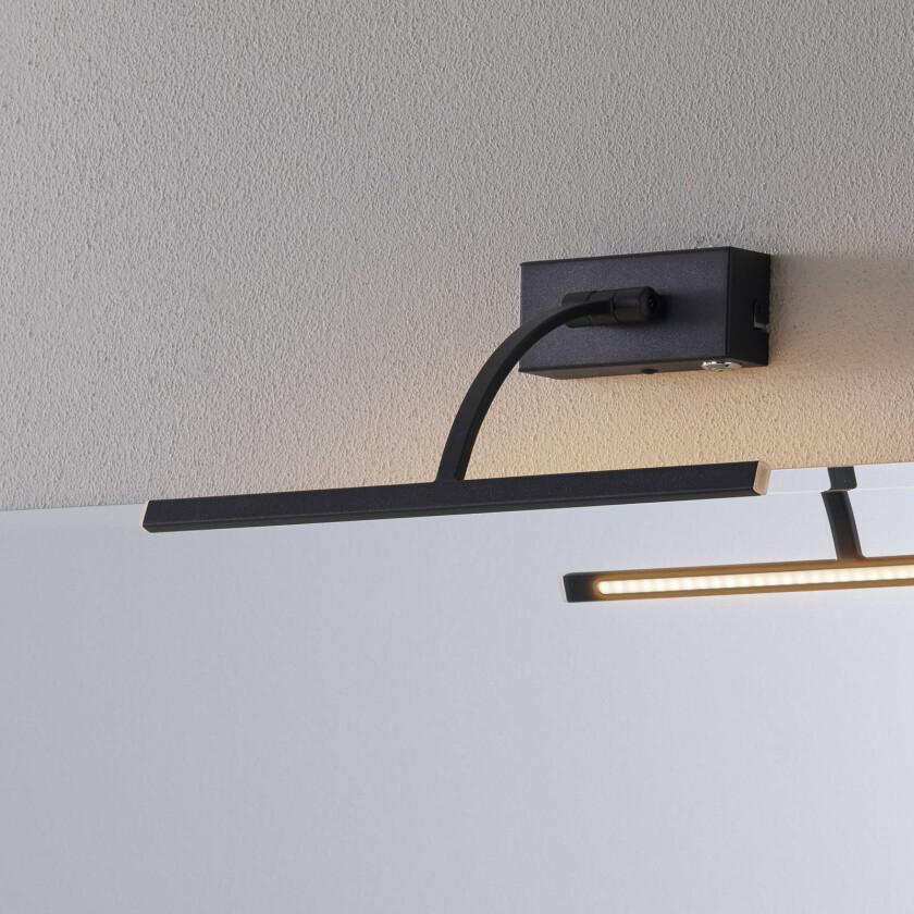 LED-vegglampe Matisse, bredde 34 cm, svart