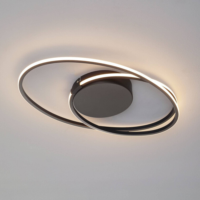 LED-taklampe Ophelia, svart