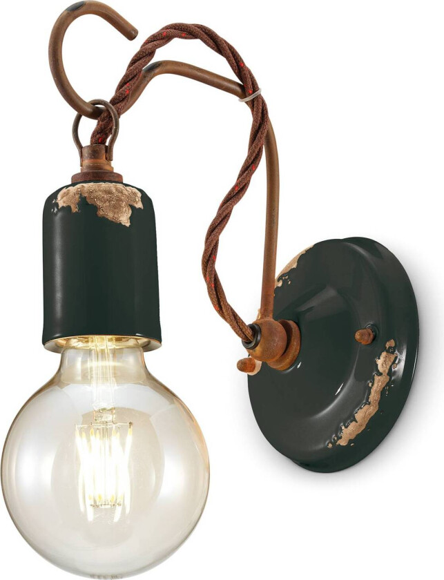 Vegglampe i vintage-stil C665 svart