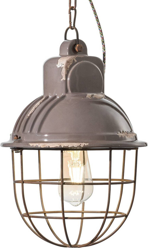 Pendellampe C1770 i industriell stil taube