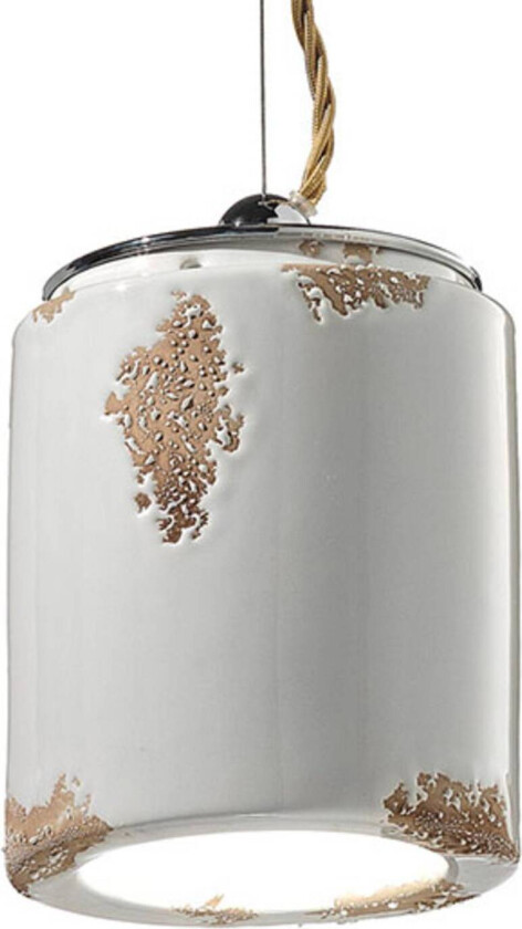 Vintage pendellampe C984 hvit