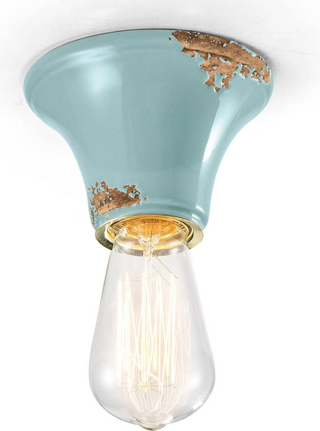 Vintage taklampe C132 turkis