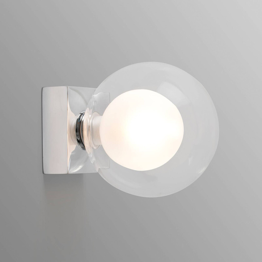 Vegglampe Perla, krom