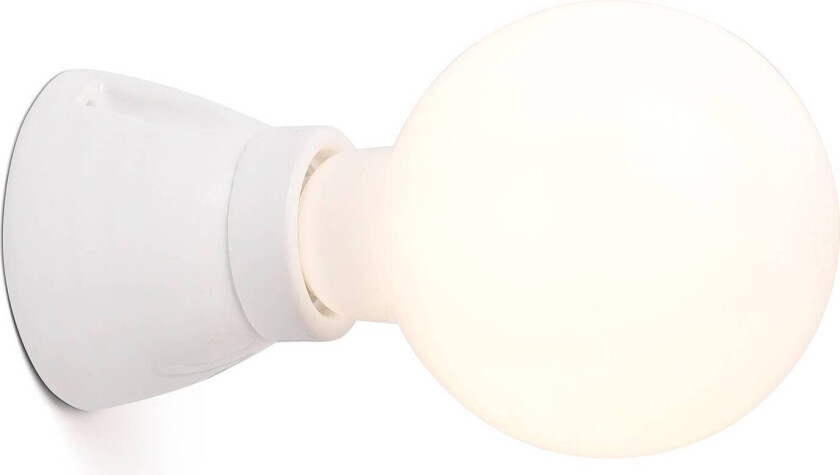 Vegglampe Kera, hvit