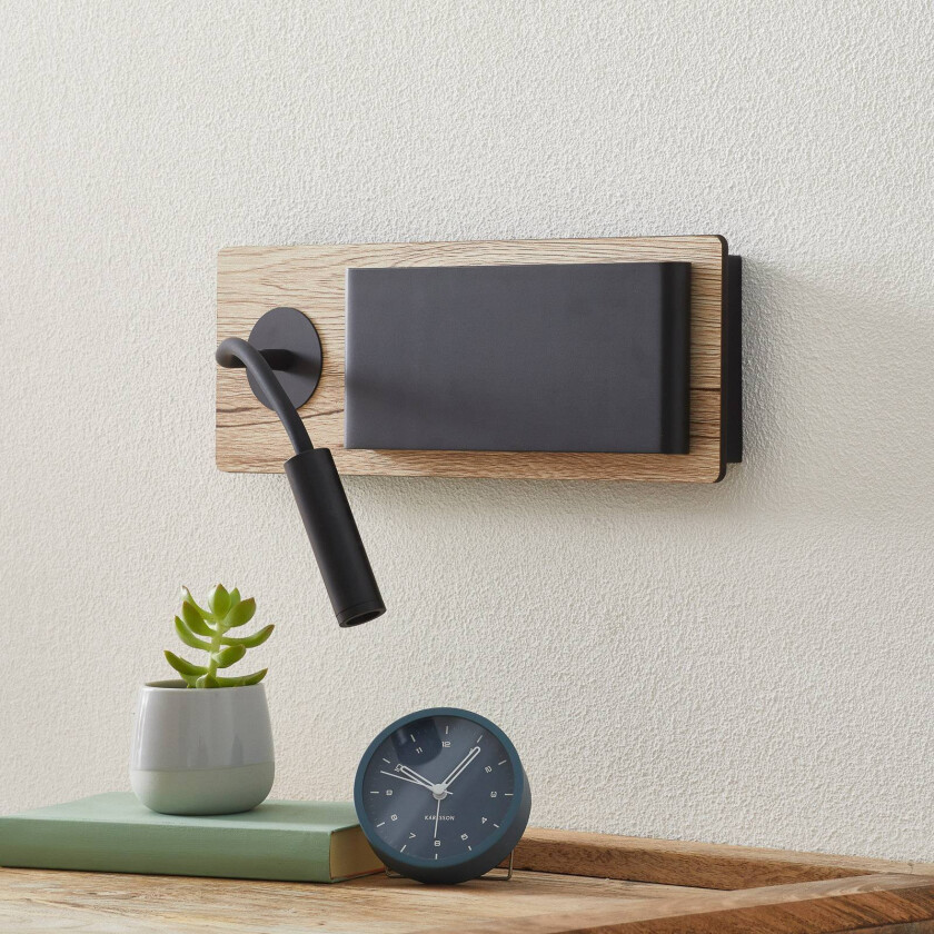 Vegglampe Mood, indirekte lys med leselampe