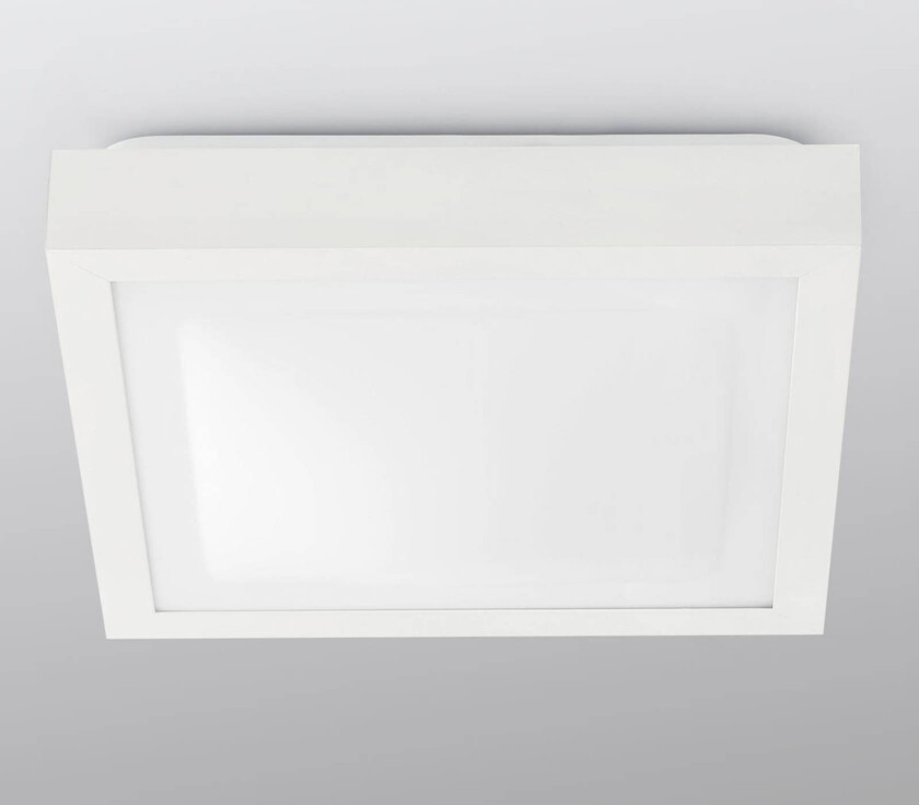 Taklampe til bad Tola, 32 x 32 cm, hvit