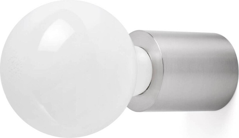 Ten - minimalistisk vegglampe, matt nikkel