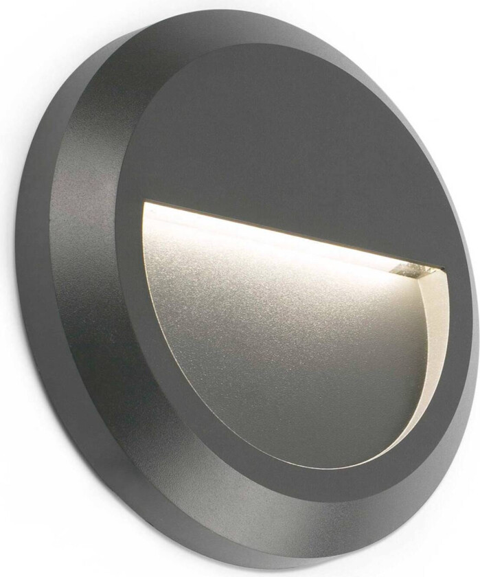 Rund LED-vegglampe Grant for utebruk