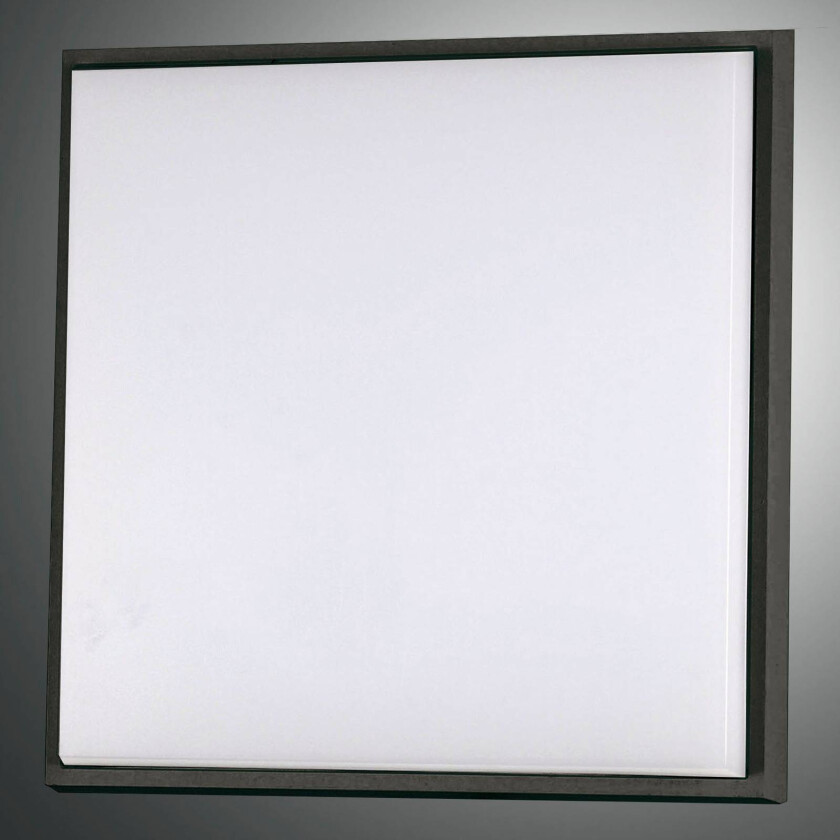 LED-taklampe Desdy, 30 x 30 cm, IP54, svart