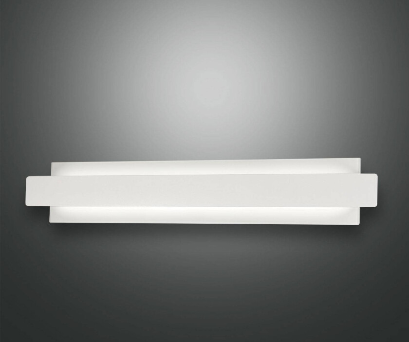 LED-vegglampe Regolo med metallfront, hvit