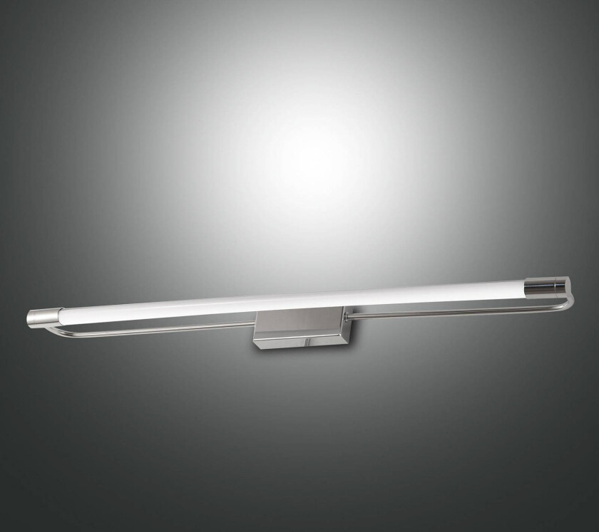 LED-vegglampe Rapallo, krom, IP 44, 60 cm