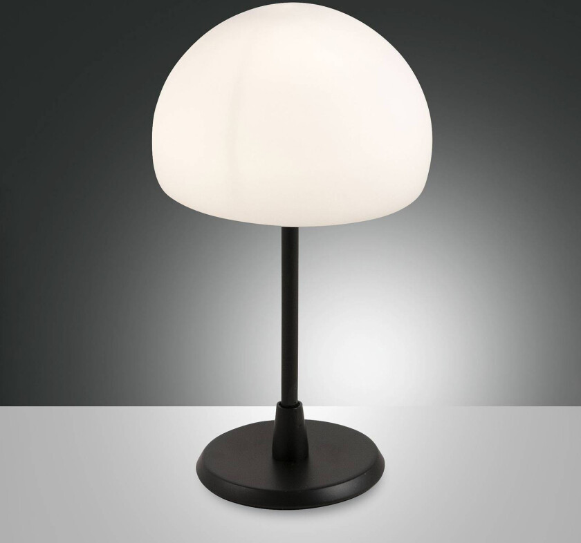 LED-bordlampe Gaia med touchdimmer, svart