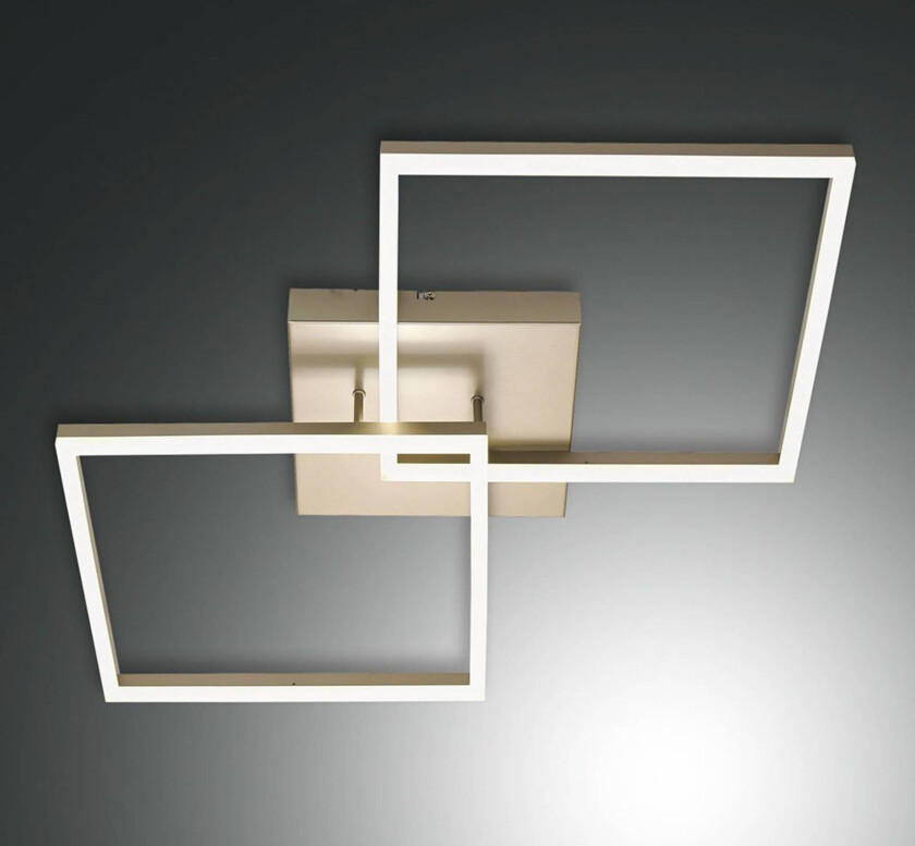 Gyllen LED-taklampe Bard