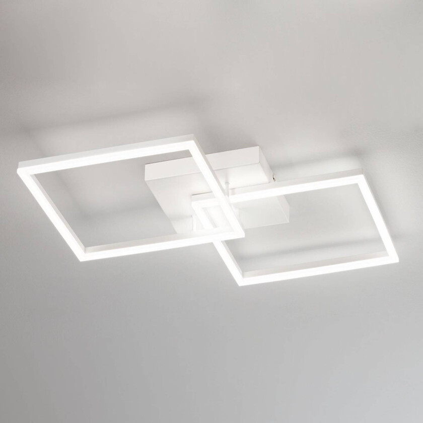 Moderne LED-taklampe Bard i hvitt