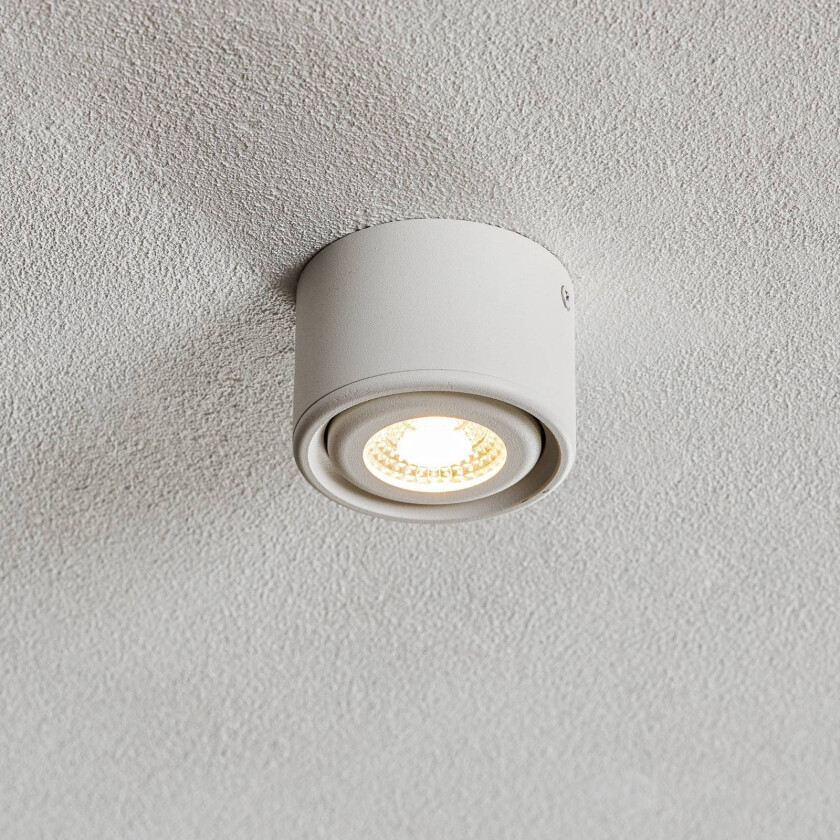Svingbart hode – LED-downlight Anzio, hvit