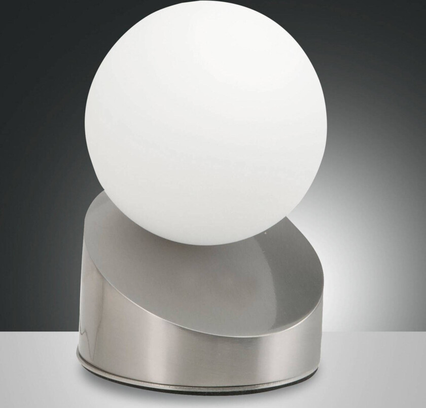 LED-bordlampe Gravity, nikkel